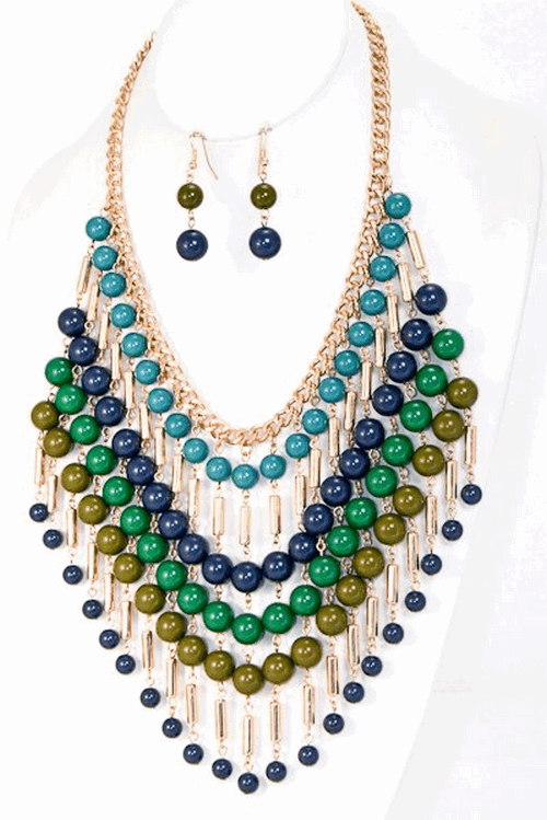 Lola Loose Bead Statement Necklace